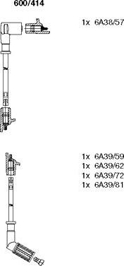 Bremi 600/414 - Set kablova za paljenje www.molydon.hr