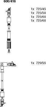 Bremi 600/416 - Set kablova za paljenje www.molydon.hr