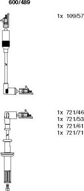 Bremi 600/489 - Set kablova za paljenje www.molydon.hr