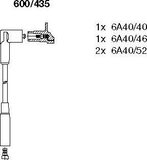 Bremi 600/435 - Set kablova za paljenje www.molydon.hr