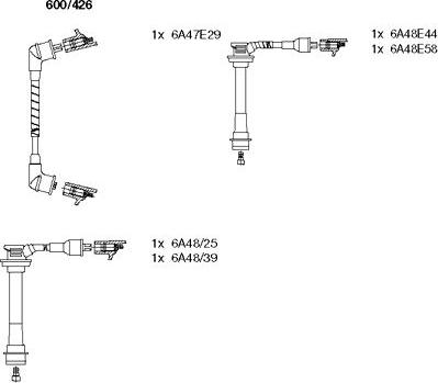 Bremi 600/426 - Set kablova za paljenje www.molydon.hr