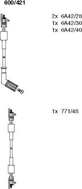 Bremi 600/421 - Set kablova za paljenje www.molydon.hr