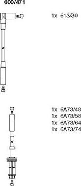 Bremi 600/471 - Set kablova za paljenje www.molydon.hr