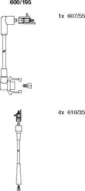 Bremi 600/195 - Set kablova za paljenje www.molydon.hr