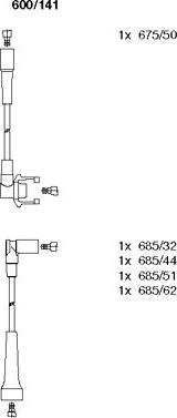 Bremi 600/141 - Set kablova za paljenje www.molydon.hr