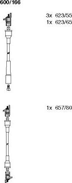 Bremi 600/166 - Set kablova za paljenje www.molydon.hr