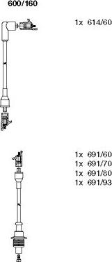 Bremi 600/160 - Set kablova za paljenje www.molydon.hr