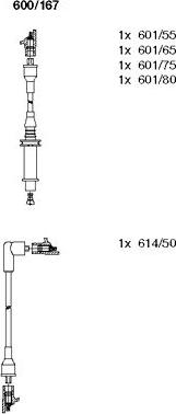 Bremi 600/167 - Set kablova za paljenje www.molydon.hr