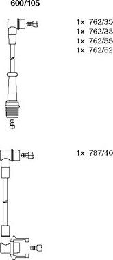 Bremi 600/105 - Set kablova za paljenje www.molydon.hr