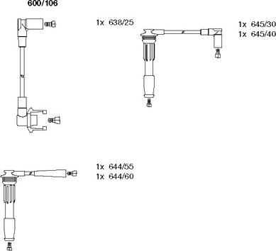 Bremi 600/106 - Set kablova za paljenje www.molydon.hr