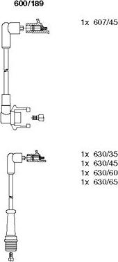 Bremi 600/189 - Set kablova za paljenje www.molydon.hr