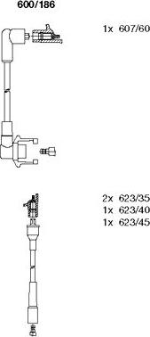 Bremi 600/186 - Set kablova za paljenje www.molydon.hr