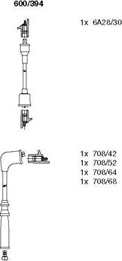 Bremi 600/394 - Set kablova za paljenje www.molydon.hr