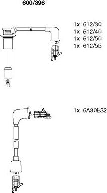 Bremi 600/396 - Set kablova za paljenje www.molydon.hr