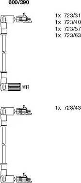 Bremi 600/390 - Set kablova za paljenje www.molydon.hr