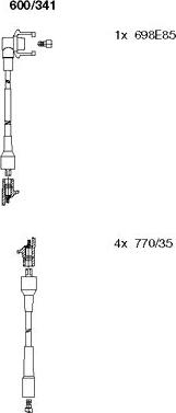 Bremi 600/341 - Set kablova za paljenje www.molydon.hr