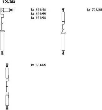 Bremi 600/353 - Set kablova za paljenje www.molydon.hr