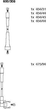 Bremi 600/308 - Set kablova za paljenje www.molydon.hr