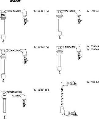 Bremi 600/302 - Set kablova za paljenje www.molydon.hr