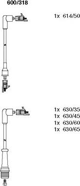 Bremi 600/318 - Set kablova za paljenje www.molydon.hr