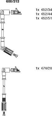 Bremi 600/313 - Set kablova za paljenje www.molydon.hr