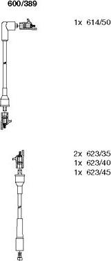 Bremi 600/389 - Set kablova za paljenje www.molydon.hr