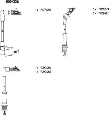 Bremi 600/338 - Set kablova za paljenje www.molydon.hr