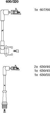 Bremi 600/320 - Set kablova za paljenje www.molydon.hr