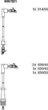 Bremi 600/321 - Set kablova za paljenje www.molydon.hr