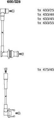 Bremi 600/328 - Set kablova za paljenje www.molydon.hr