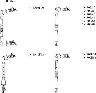 Bremi 600/375 - Set kablova za paljenje www.molydon.hr