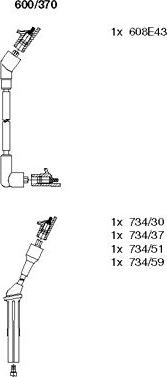 Bremi 600/370 - Set kablova za paljenje www.molydon.hr