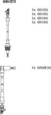 Bremi 600/373 - Set kablova za paljenje www.molydon.hr