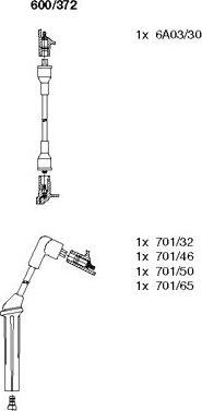 Bremi 600/372 - Set kablova za paljenje www.molydon.hr