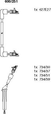 Bremi 600/251 - Set kablova za paljenje www.molydon.hr