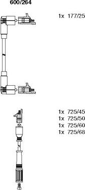 Bremi 600/264 - Set kablova za paljenje www.molydon.hr