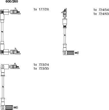 Bremi 600/260 - Set kablova za paljenje www.molydon.hr