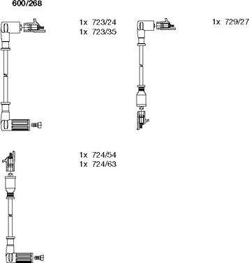 Bremi 600/268 - Set kablova za paljenje www.molydon.hr