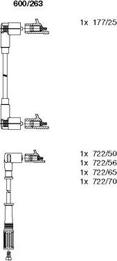 Bremi 600/263 - Set kablova za paljenje www.molydon.hr