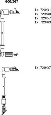 Bremi 600/267 - Set kablova za paljenje www.molydon.hr