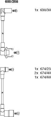 Bremi 600/208 - Set kablova za paljenje www.molydon.hr