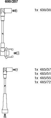 Bremi 600/207 - Set kablova za paljenje www.molydon.hr