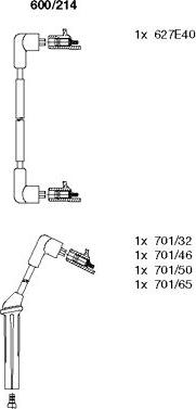 Bremi 600/214 - Set kablova za paljenje www.molydon.hr