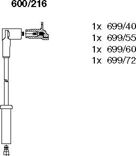 Bremi 600/216 - Set kablova za paljenje www.molydon.hr