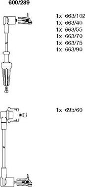 Bremi 600/289 - Set kablova za paljenje www.molydon.hr