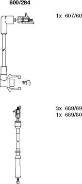 Bremi 600/284 - Set kablova za paljenje www.molydon.hr