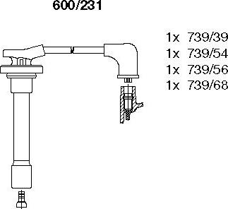 Bremi 600/231 - Set kablova za paljenje www.molydon.hr