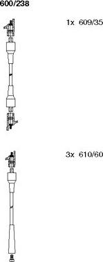 Bremi 600/238 - Set kablova za paljenje www.molydon.hr