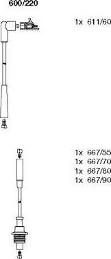 Bremi 600/220 - Set kablova za paljenje www.molydon.hr