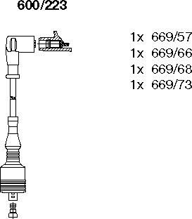 Bremi 600/223 - Set kablova za paljenje www.molydon.hr